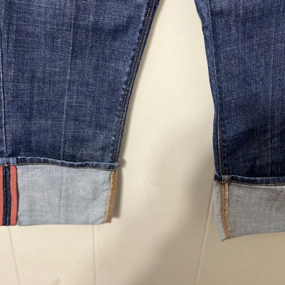 7 FOR ALL MANKIND Womens Cropped Skinny  Rolled Up Jeans Size 26 (27x18) - Picture 4 of 8